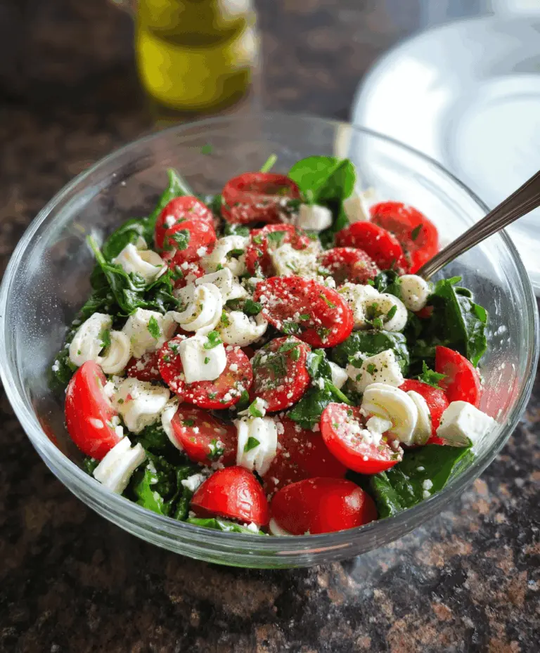Easy Spinach Tomato Salad With Feta Cheese