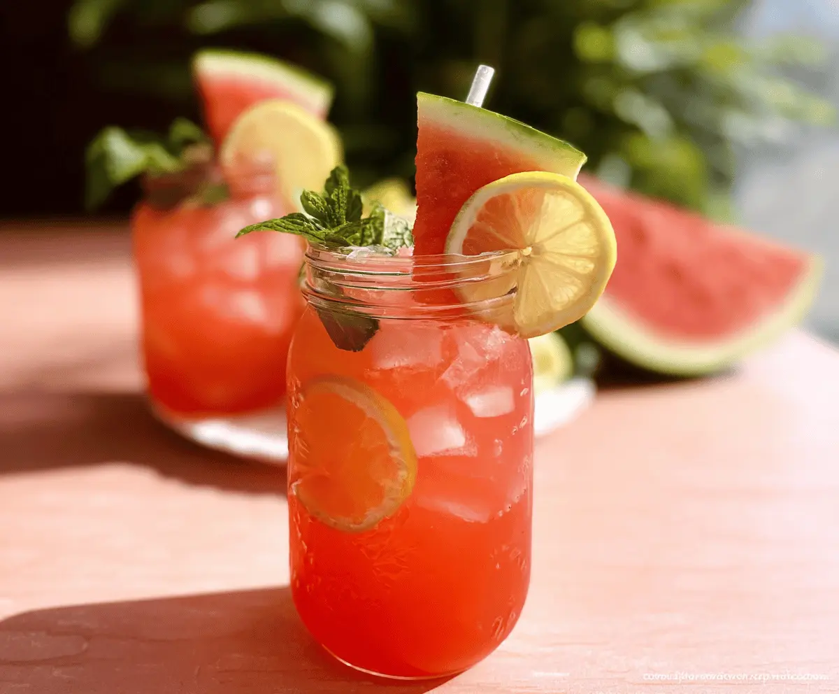 Easy Copycat Chick-fil-A Watermelon Mint Lemonade