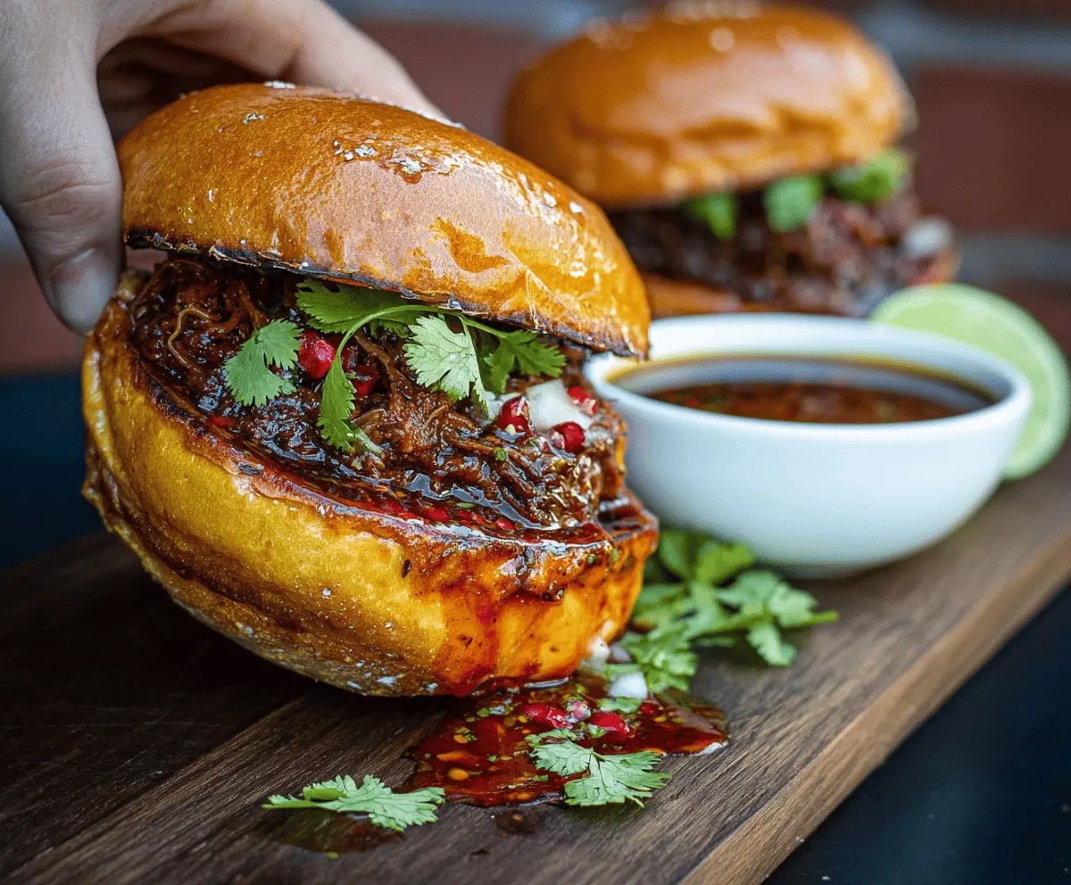 Smoked Beef Birria Burgers Recipe