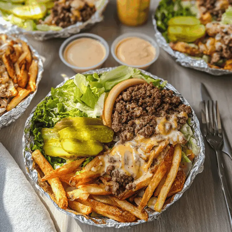 Easy Healthy Burger Bowls Recipe