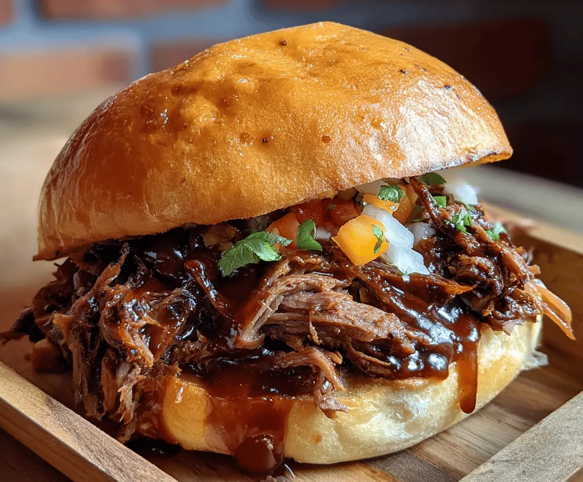 Easy Pulled Beef Sandwich Recipe