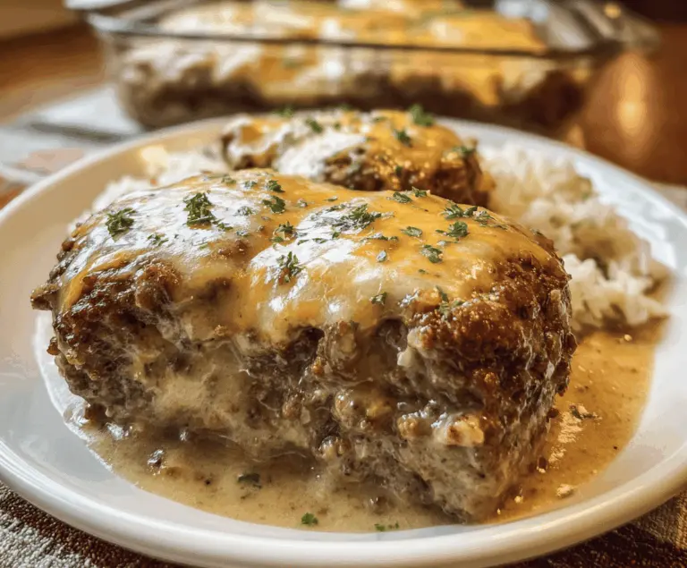 Easy Amish Hamburger Steak Bake Recipe
