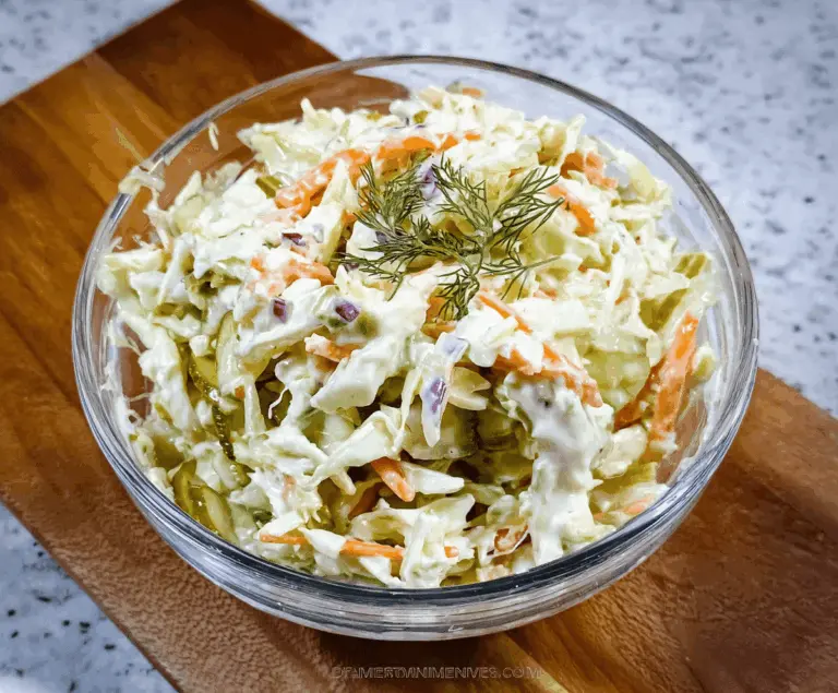 Easy Dill Pickle Coleslaw Recipe