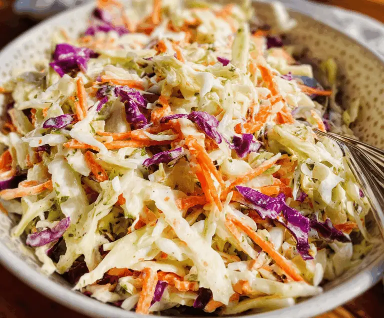 Easy Sweet and Tangy Coleslaw Recipe