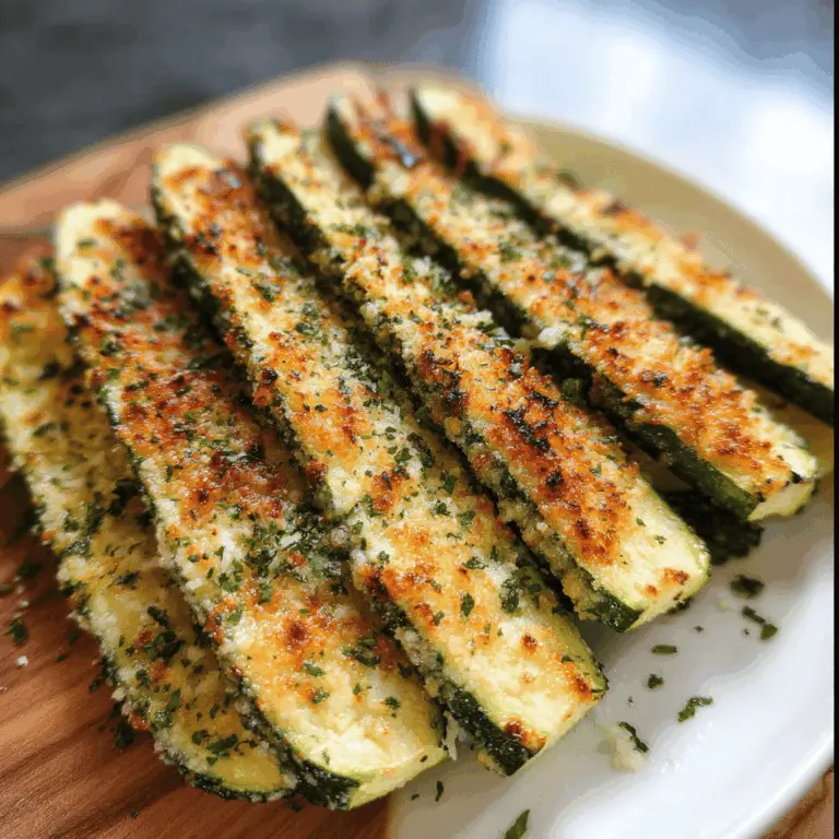 Easy Baked Parmesan Zucchini Recipe