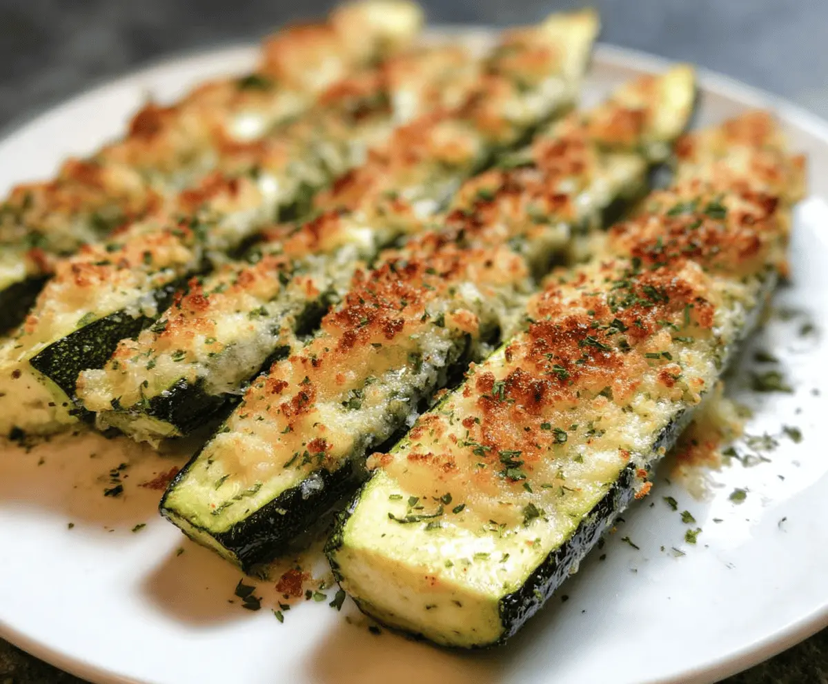 Easy Baked Parmesan Zucchini Recipe