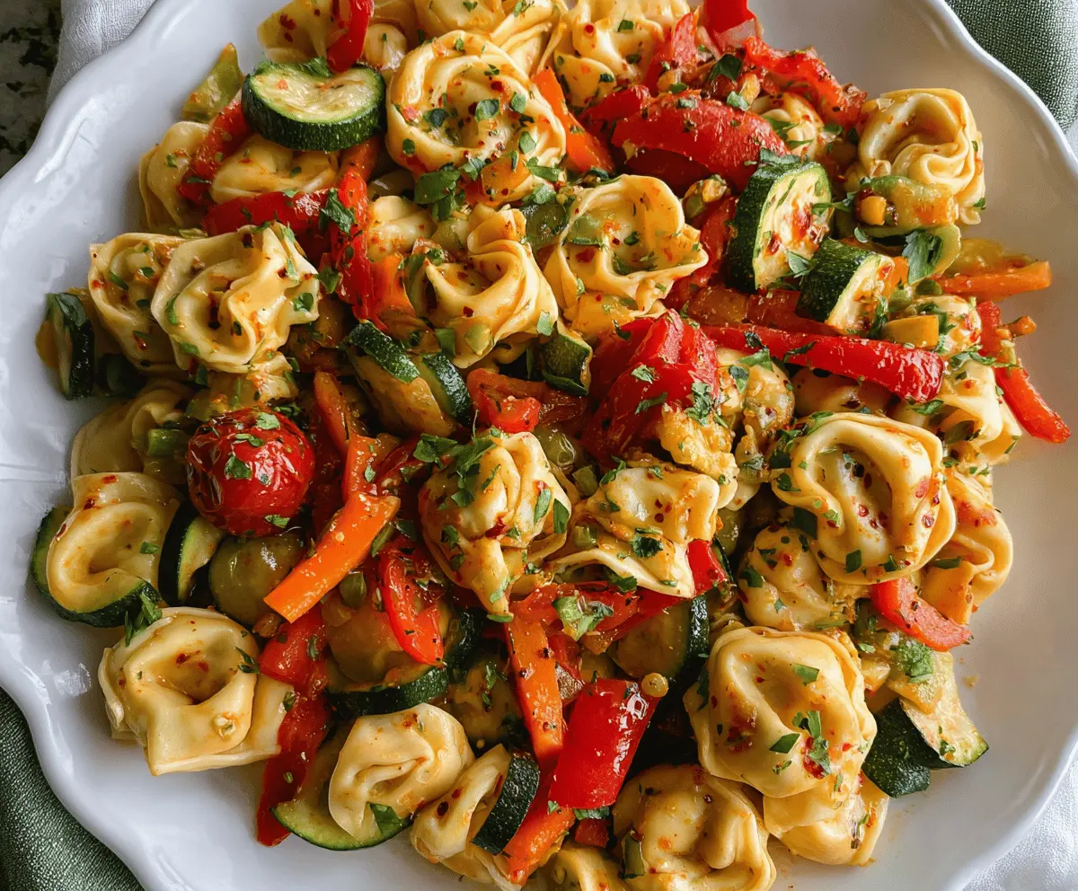 Easy Tortellini with Sautéed Veggies