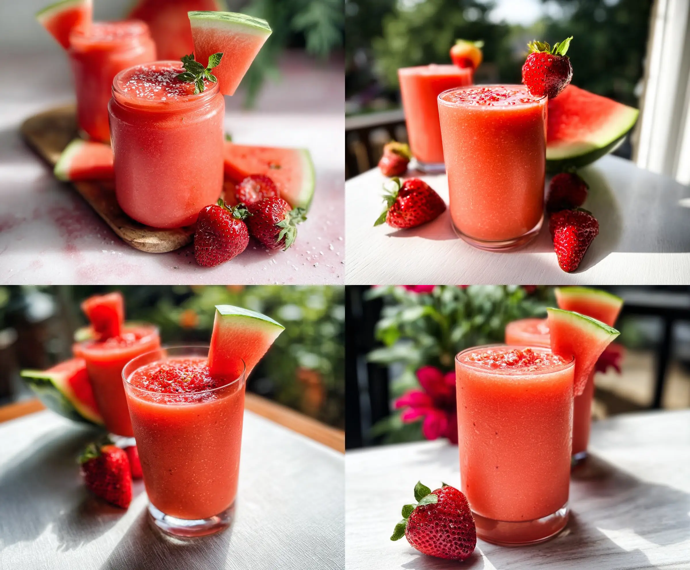 Refreshing Strawberry Watermelon Smoothie Recipe
