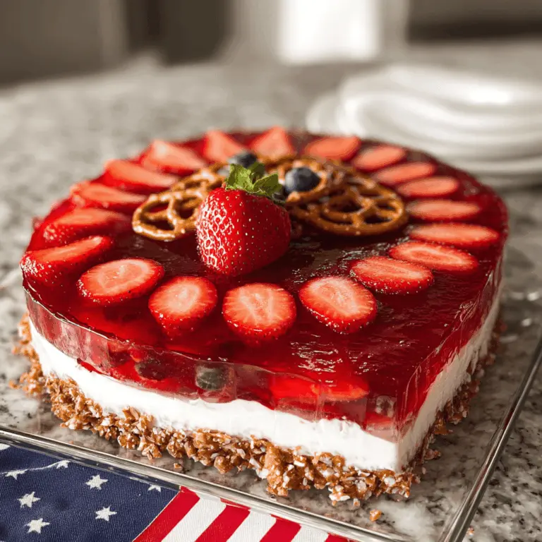 Easy Strawberry Pretzel Jello Salad Recipe