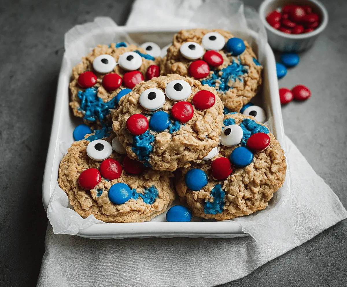 Easy 4th of July Monster Cookie Recipe