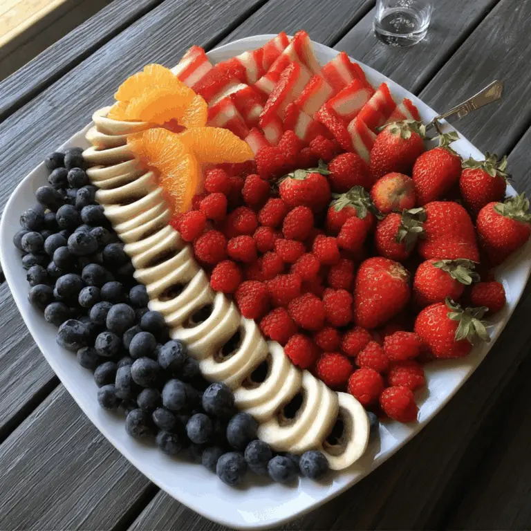 Easy 4th of July Fruit Platter Idea