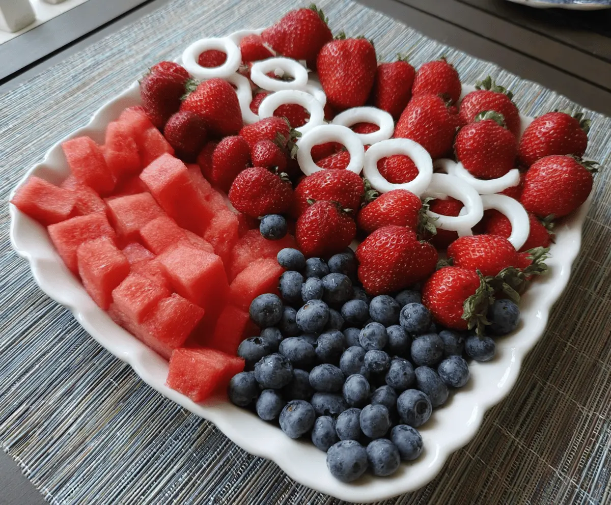 Easy 4th of July Fruit Platter Idea