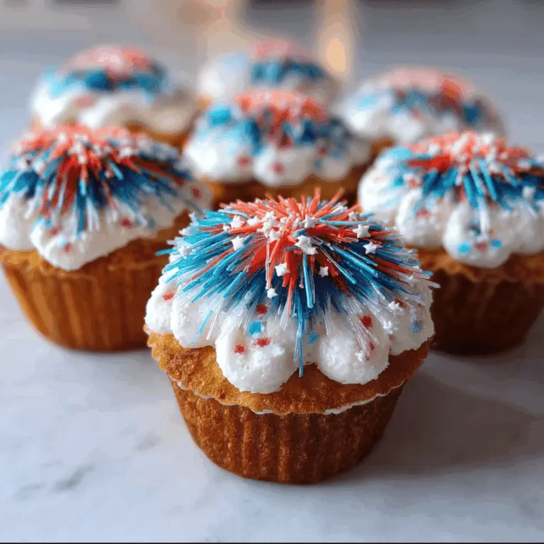 Easy Fireworks Cupcakes Recipe for Kids