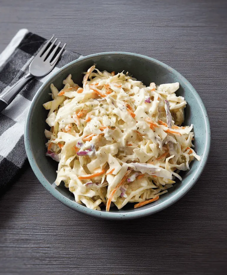 Easy Creamy Coleslaw Recipe for BBQs
