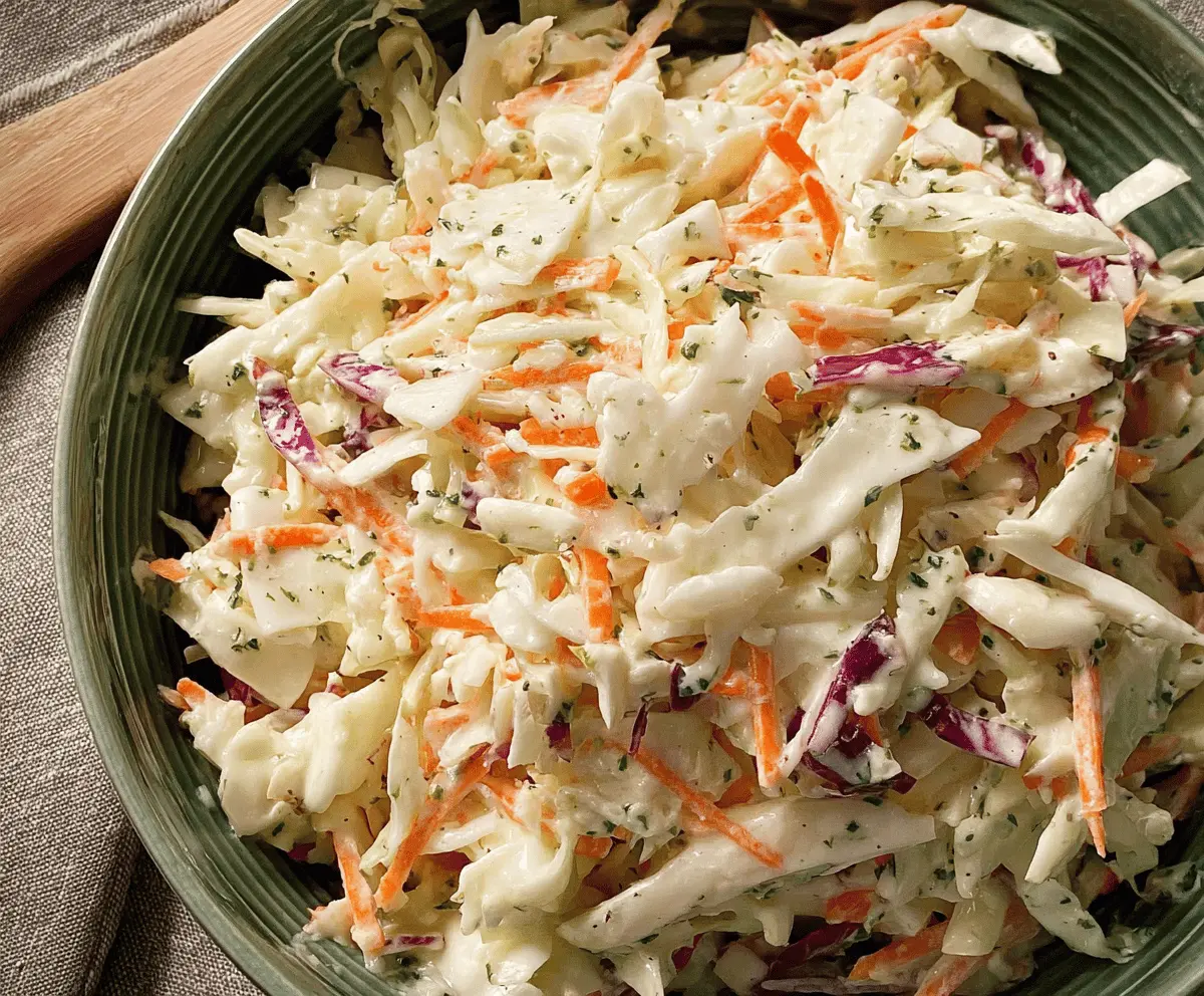 Easy Creamy Coleslaw Recipe for BBQs