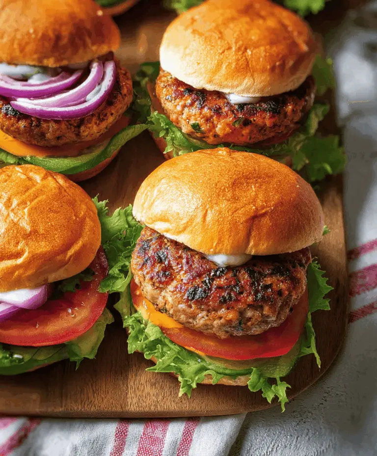 Juicy Turkey Burgers Easy and Healthy Recipe