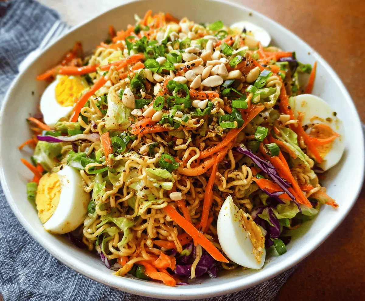 Easy Crunchy Ramen Noodle Salad Recipe