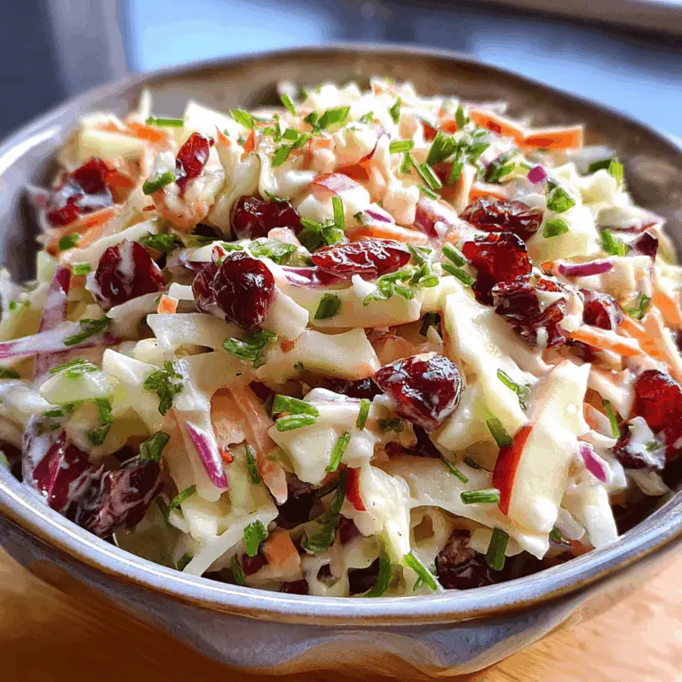 Fresh Cranberry Apple Coleslaw Recipe