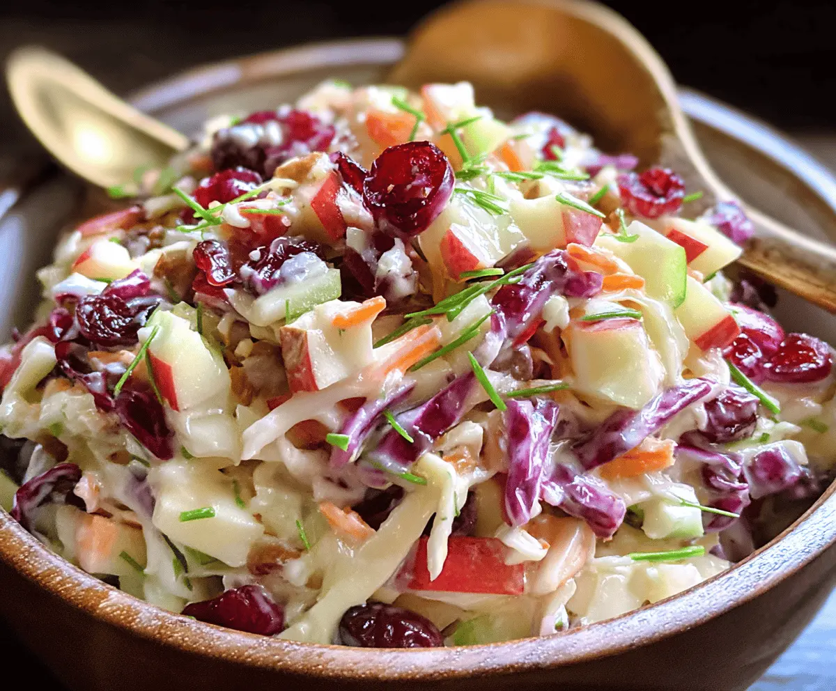Fresh Cranberry Apple Coleslaw Recipe