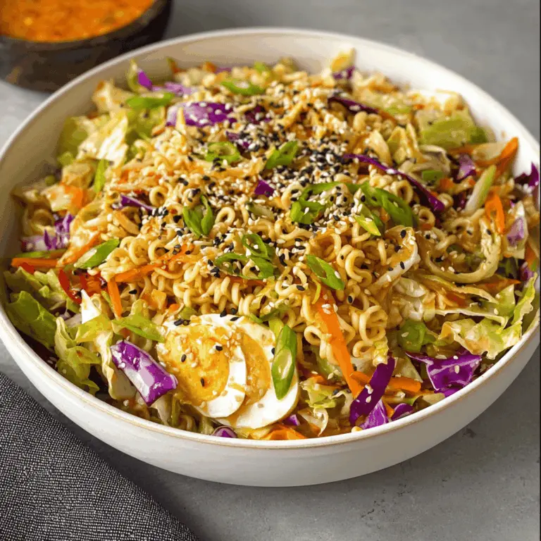 Crunchy Asian Cabbage Ramen Salad Recipe