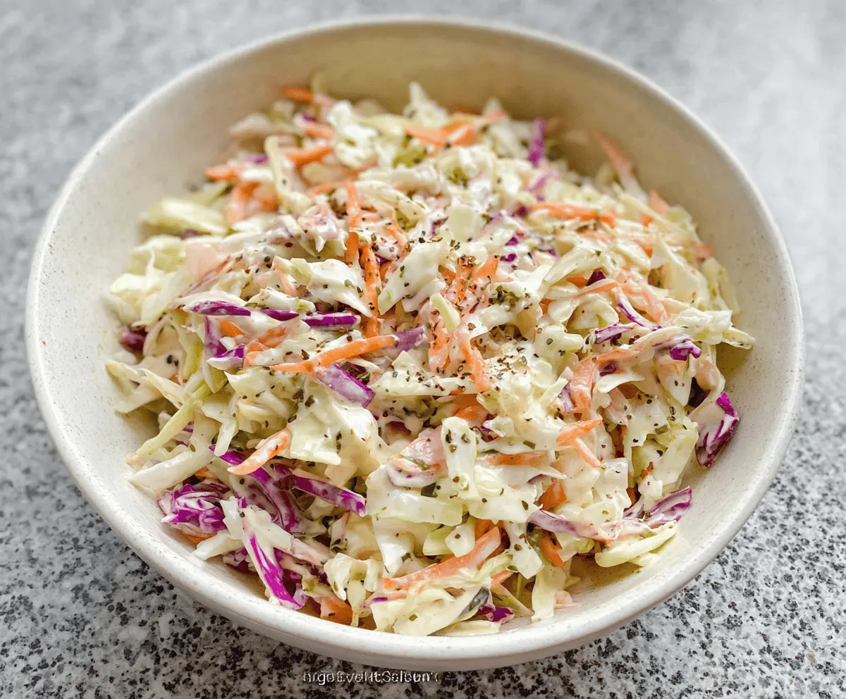 Easy Homemade Coleslaw Recipe for Perfect BBQs