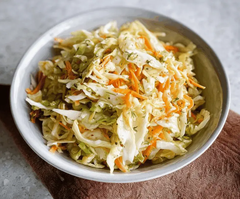 Easy Tangy Vinegar Coleslaw Recipe