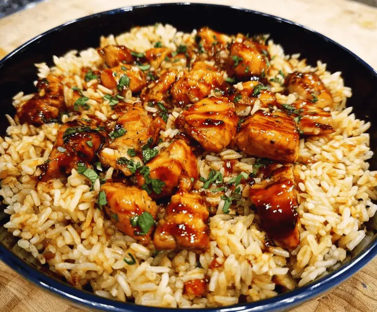 One-Pan Honey BBQ Chicken with Rice