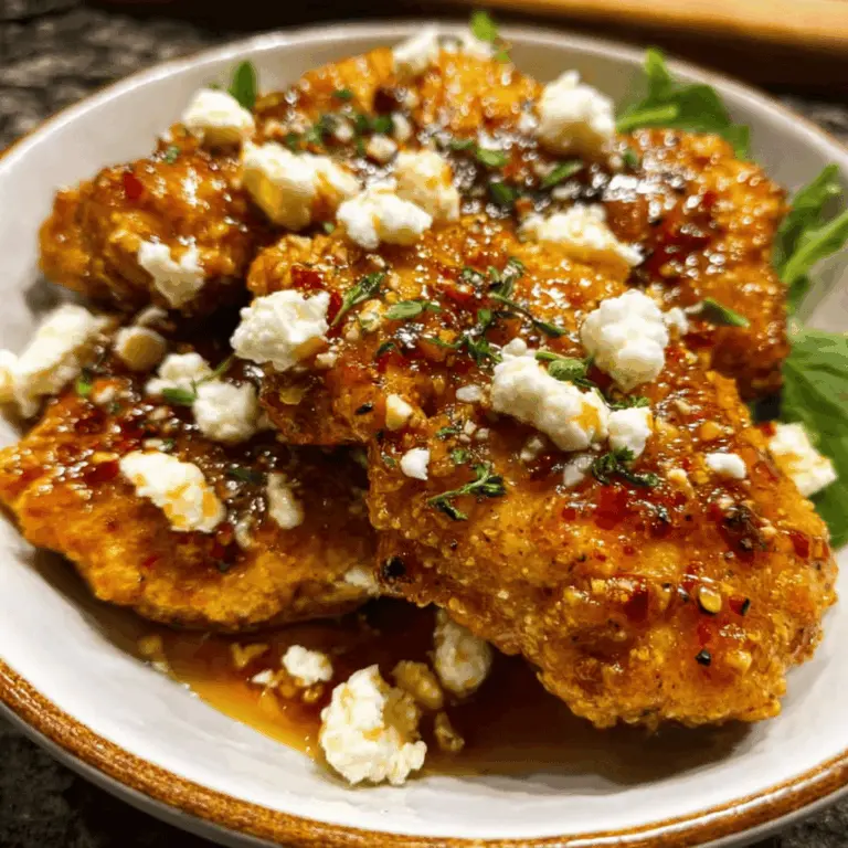 Crispy Hot Honey Feta Chicken Recipe