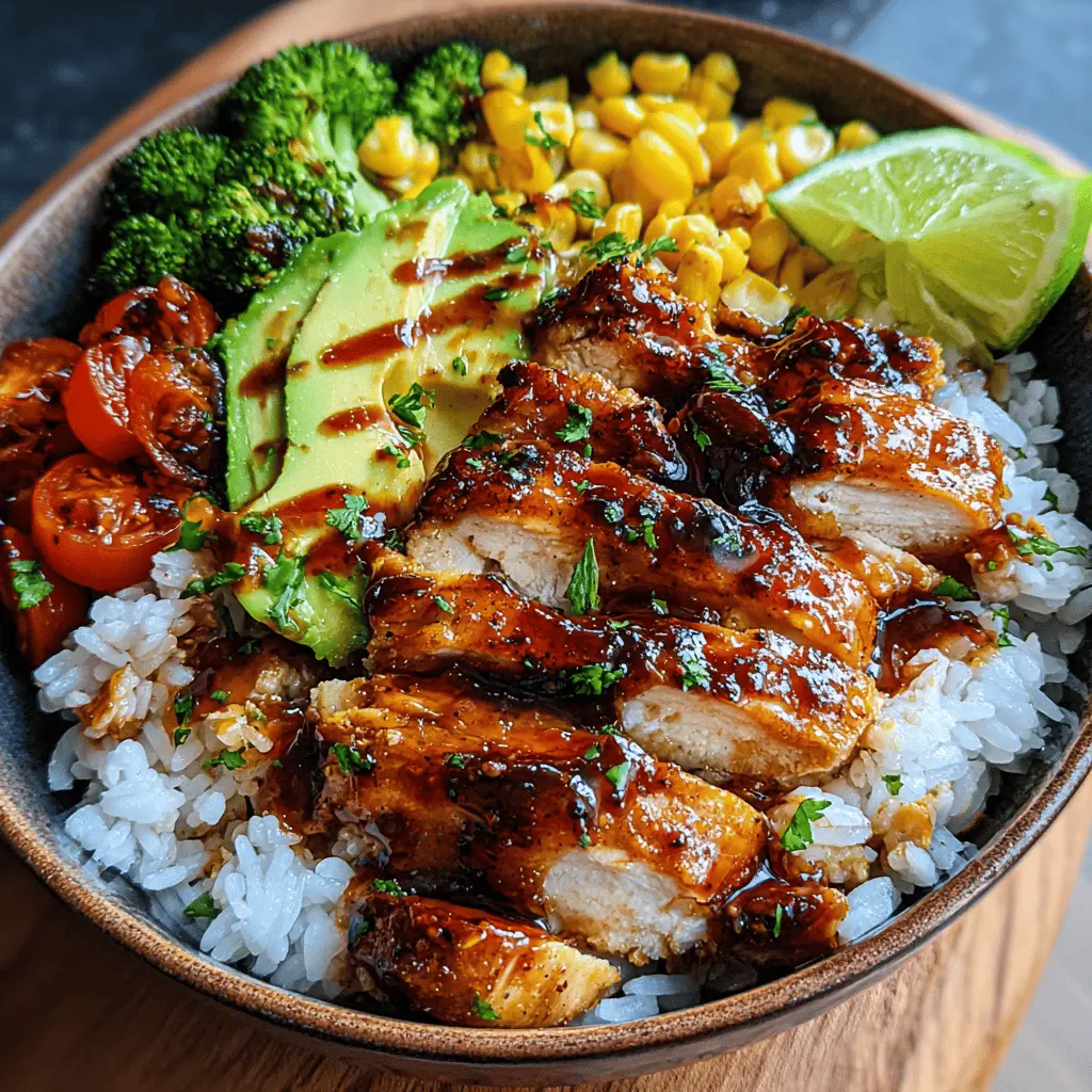 Easy Honey Chipotle Chicken Rice Bowl Recipe