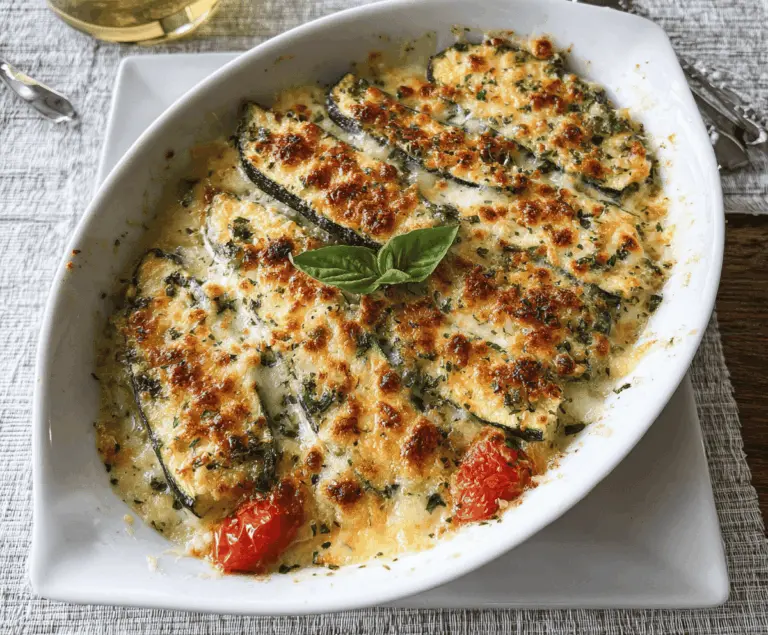 Easy Cheesy Baked Zucchini Recipe