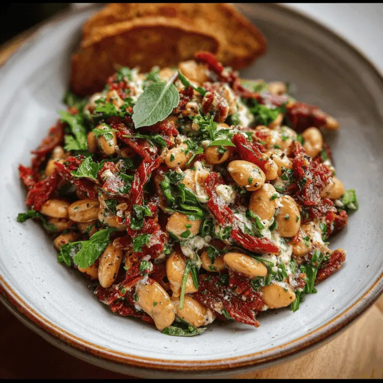 Easy Marinated Sun-Dried Tomato Bean Salad