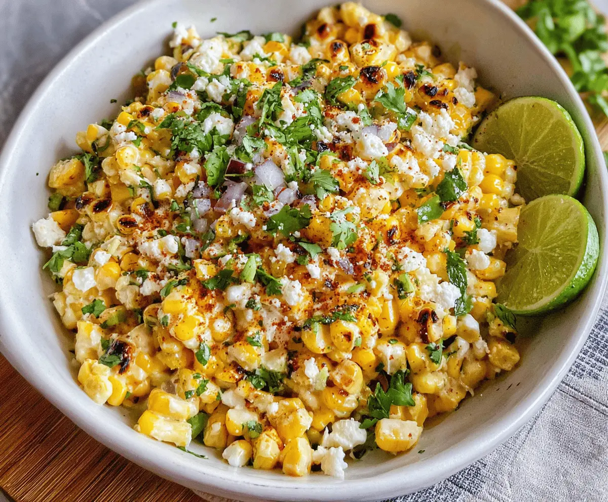 Easy Mexican Street Corn Salad Recipe