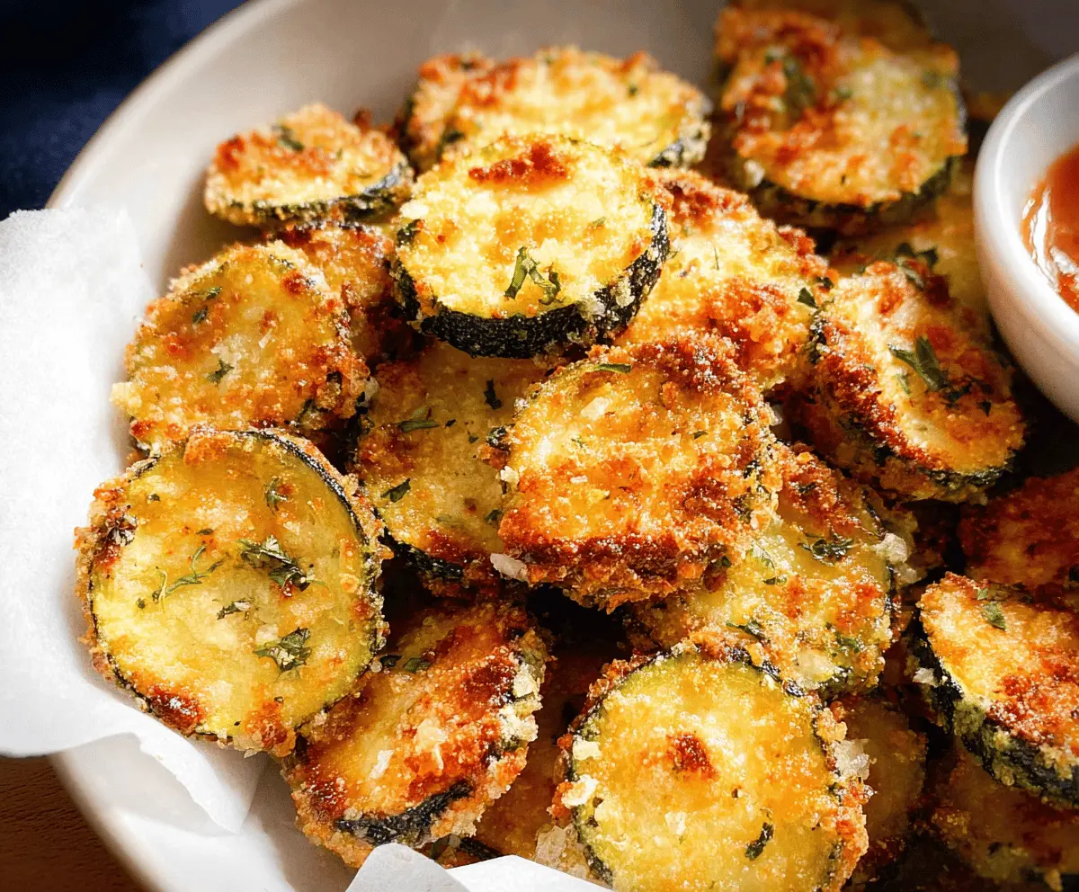 Crispy Baked Zucchini Chips Recipe