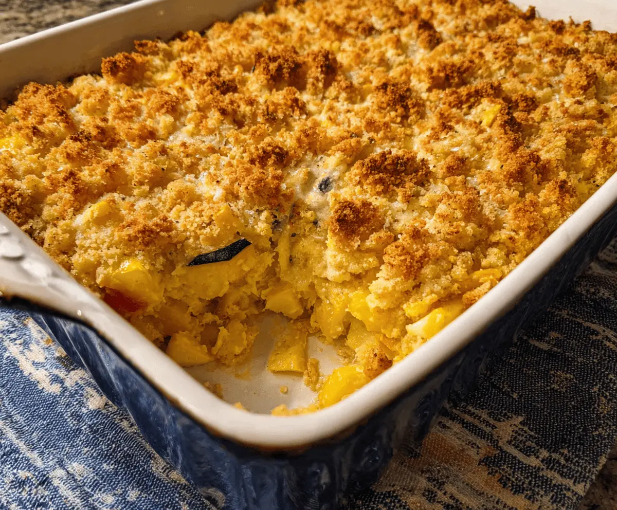 Cheesy Yellow Squash Casserole Recipe