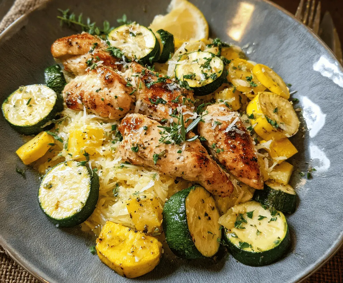 Easy One-Pan Chicken Breast with Zucchini and Squash