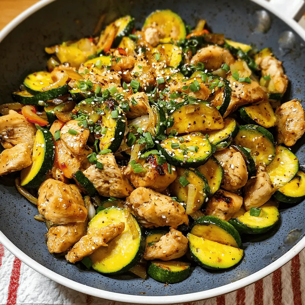 Healthy Chicken Zucchini Stir Fry Recipe