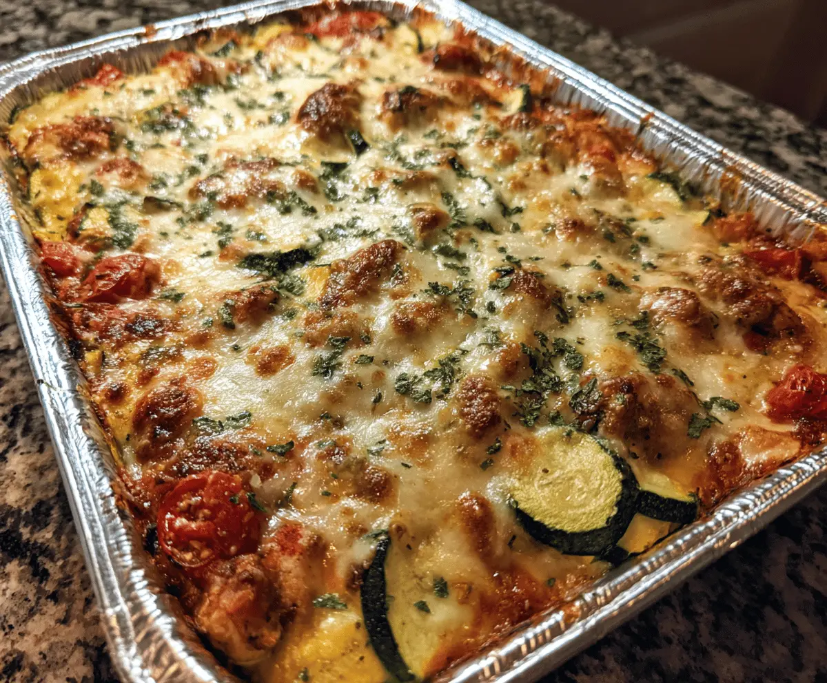 Easy Italian Chicken and Zucchini Bake Recipe
