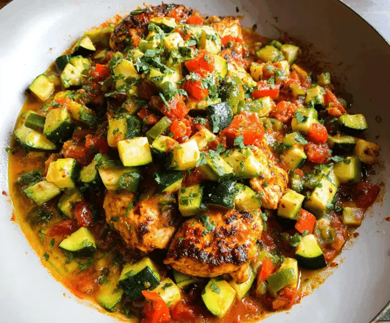 Quick Tex Mex Chicken and Zucchini Skillet
