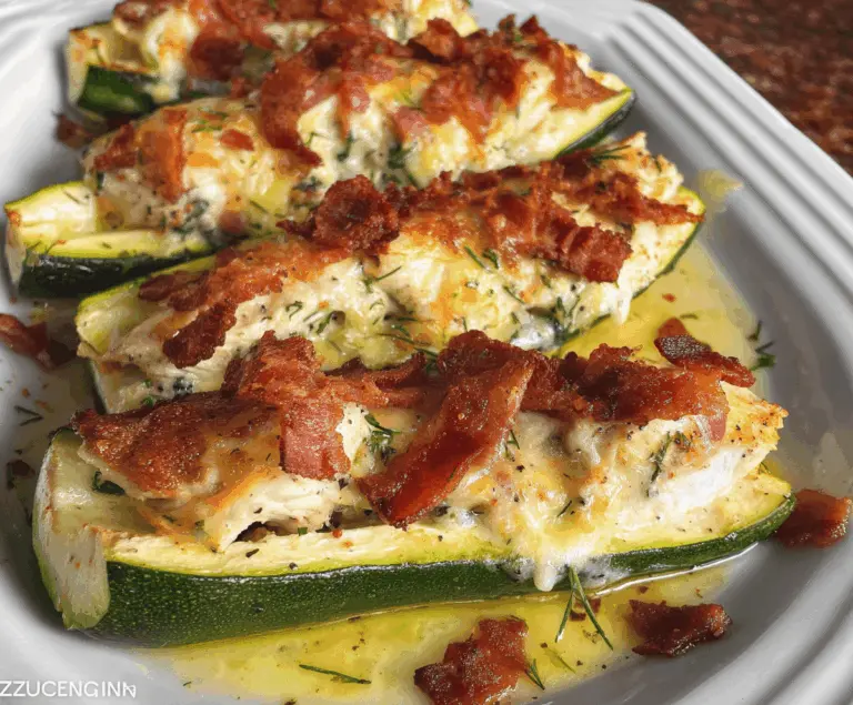Easy Chicken Bacon Ranch Zucchini Bake