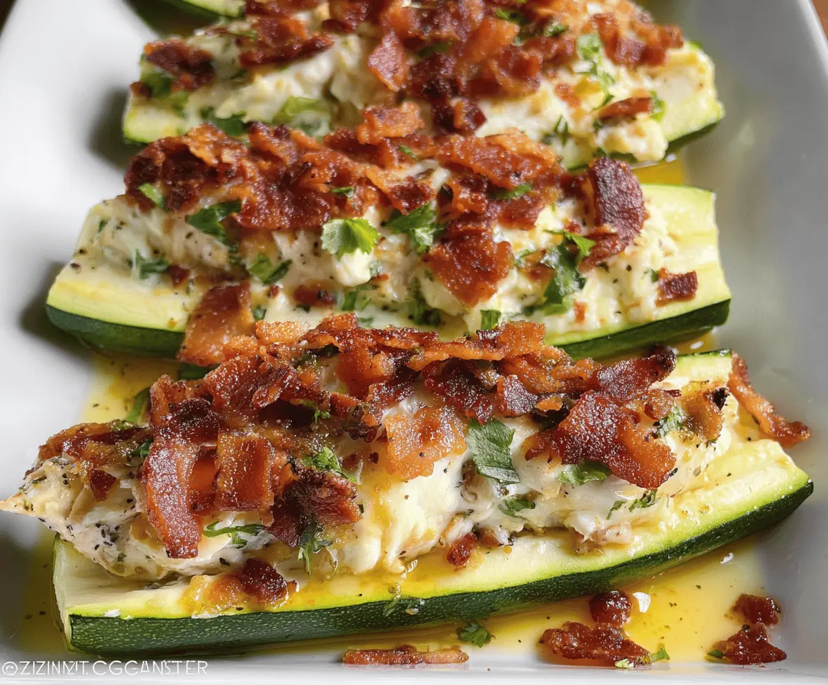 Easy Chicken Bacon Ranch Zucchini Bake