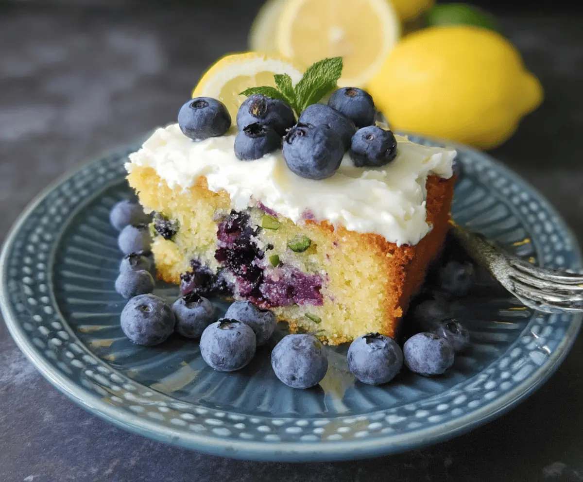 Moist Blueberry Zucchini Cake Recipe