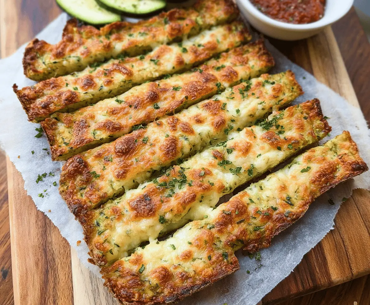 Easy Zucchini Breadsticks Recipe for Snacks