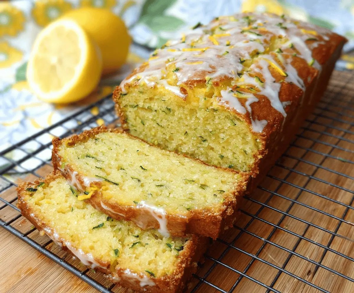 Moist Lemon Zucchini Bread Recipe