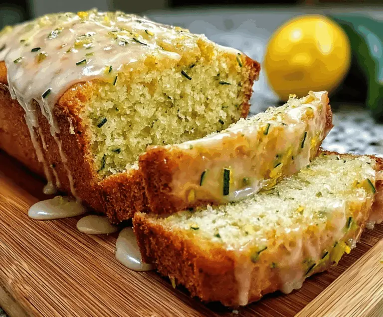 Moist Lemon Zucchini Bread Recipe