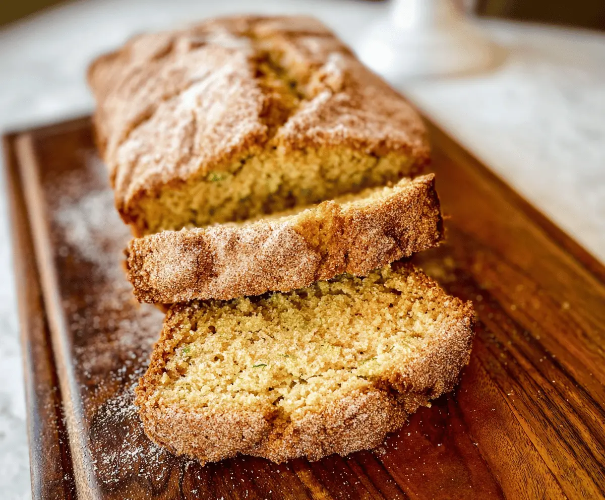 Moist Snickerdoodle Zucchini Bread Recipe