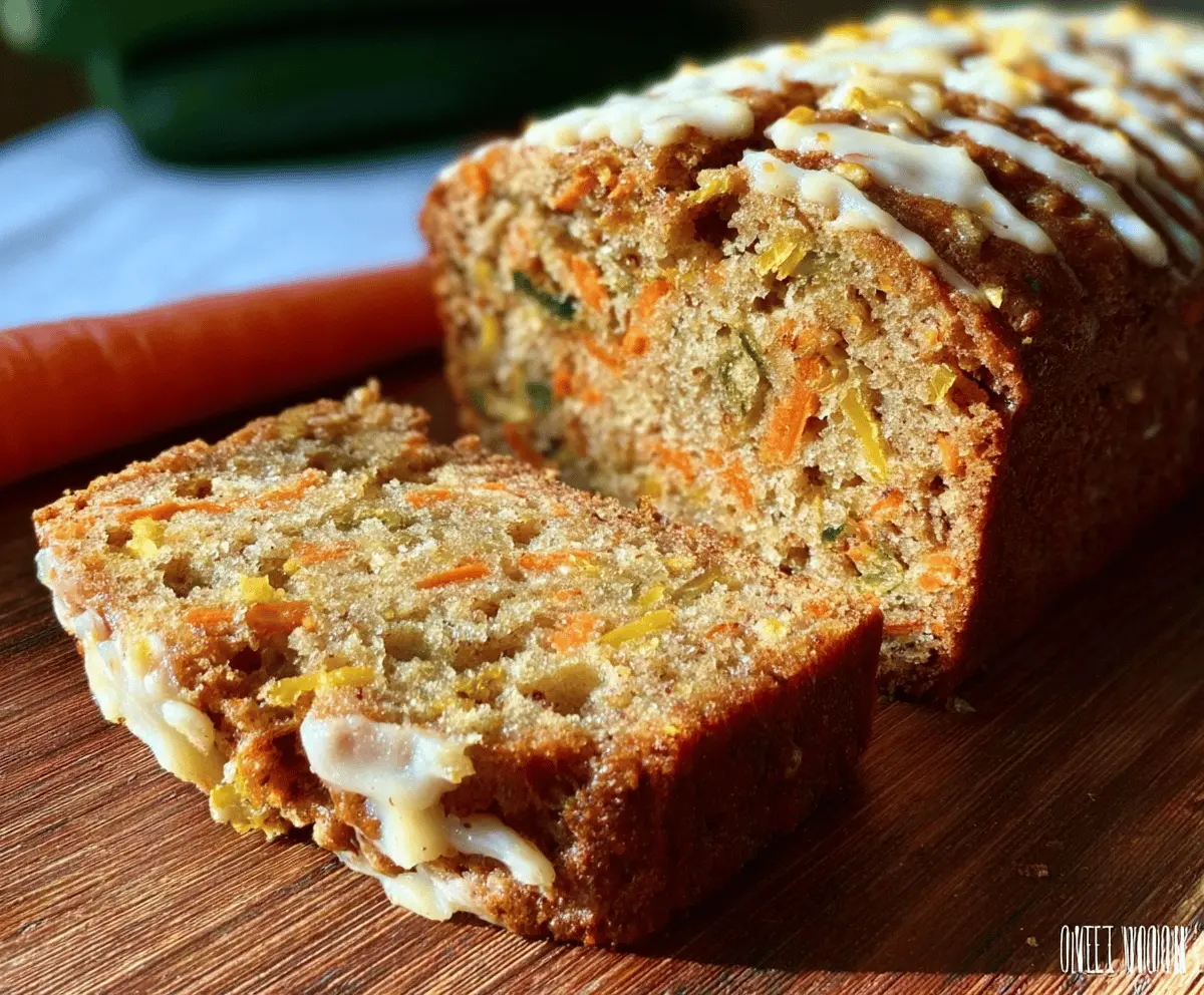 Moist Carrot Apple Zucchini Bread Recipe