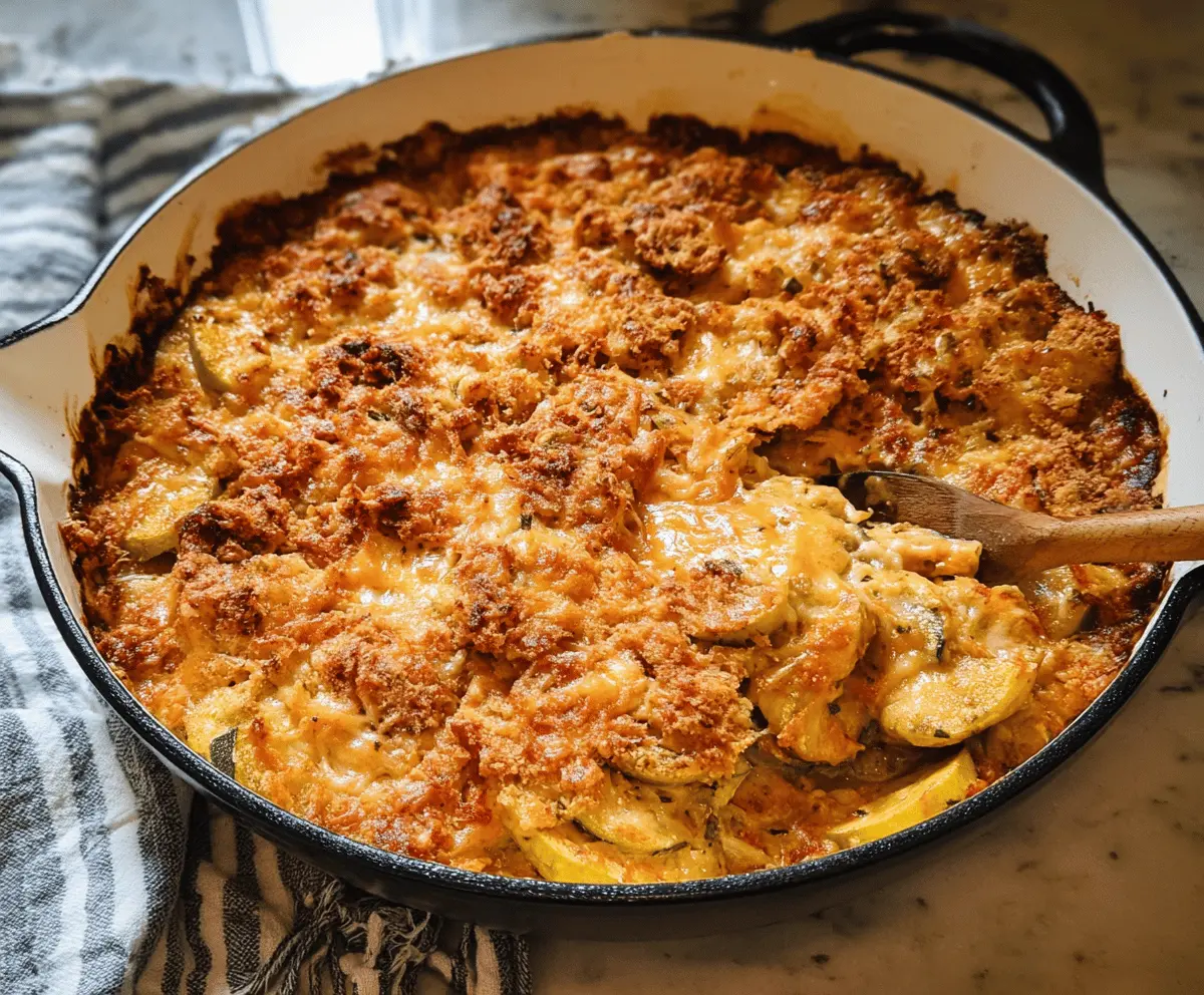 Cheesy Southern Squash Casserole Recipe