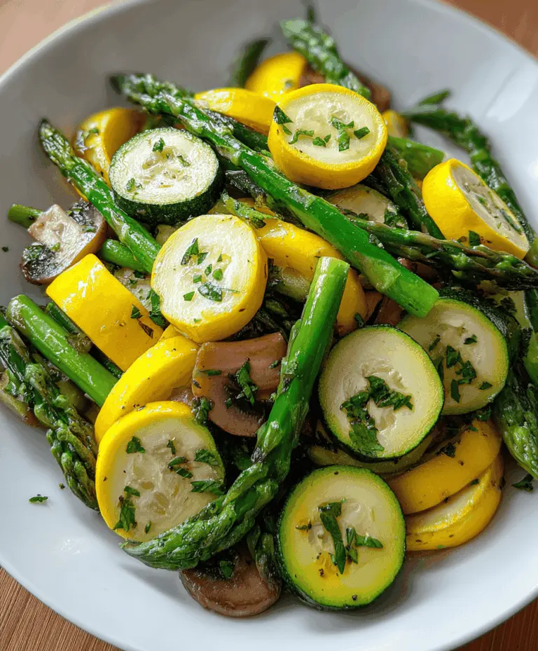 Flavorful Asparagus with Zucchini and Summer Squash