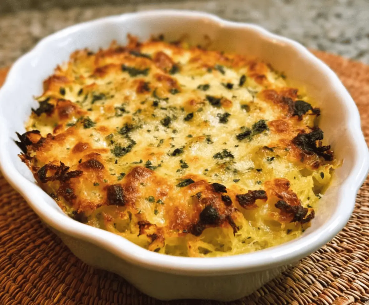 Healthy Spaghetti Squash Au Gratin Recipe