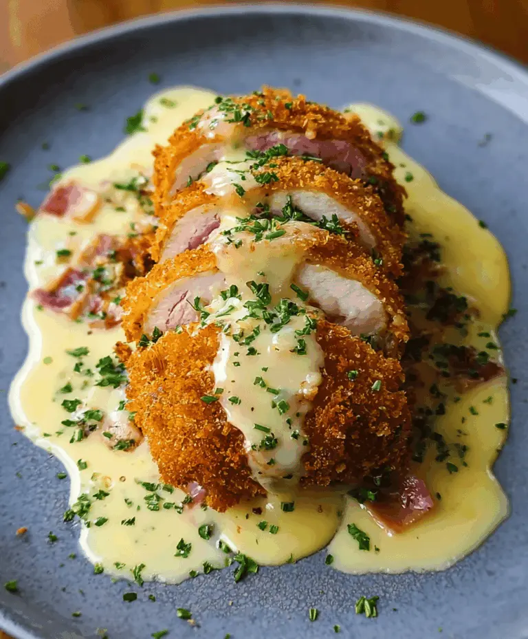 Crispy Chicken Cordon Bleu With Creamy Dijon Sauce